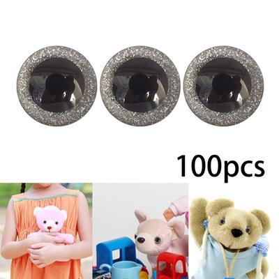 100 Pieces 16 D Glitter Toy for Bear Crochet Puppet Stuffed Doll Making Accessories