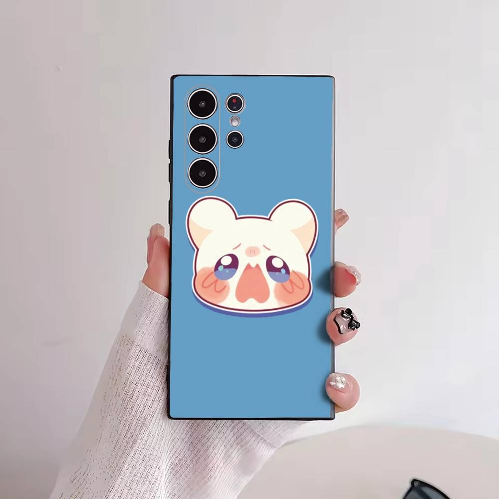 Cute Crying Cartoon Animal Phone Case for Samsung Galaxy S22 S23 S24 S25 FE Ultra 5G Silicone Classic Shockproof Case