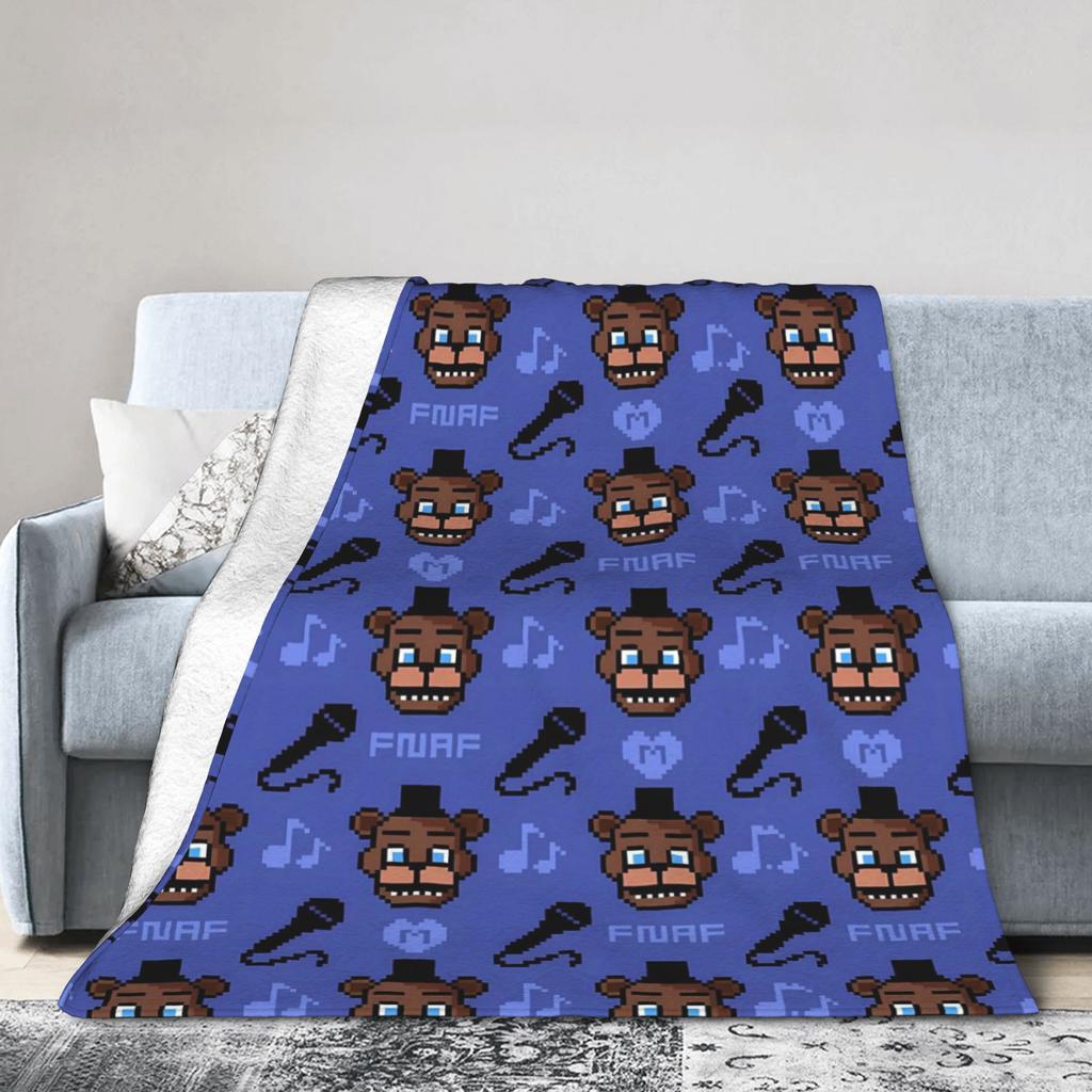 FNAF At Freddys Plush Blanket Kids Flannel Throw Blanket For Home Decor Super Soft Design Quality Bedspread Birthday Gift