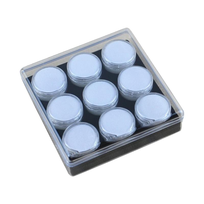 9 Slot Crystals Display Box with Sturdy Acrylic and Soft Interior Accessory for Jewelry and Gemstones Presentation