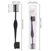 Foldable Eyebrow Brush Comb Double Headed Dust Brush Quick Hair Dye Applicator Brush  Daily Beauty