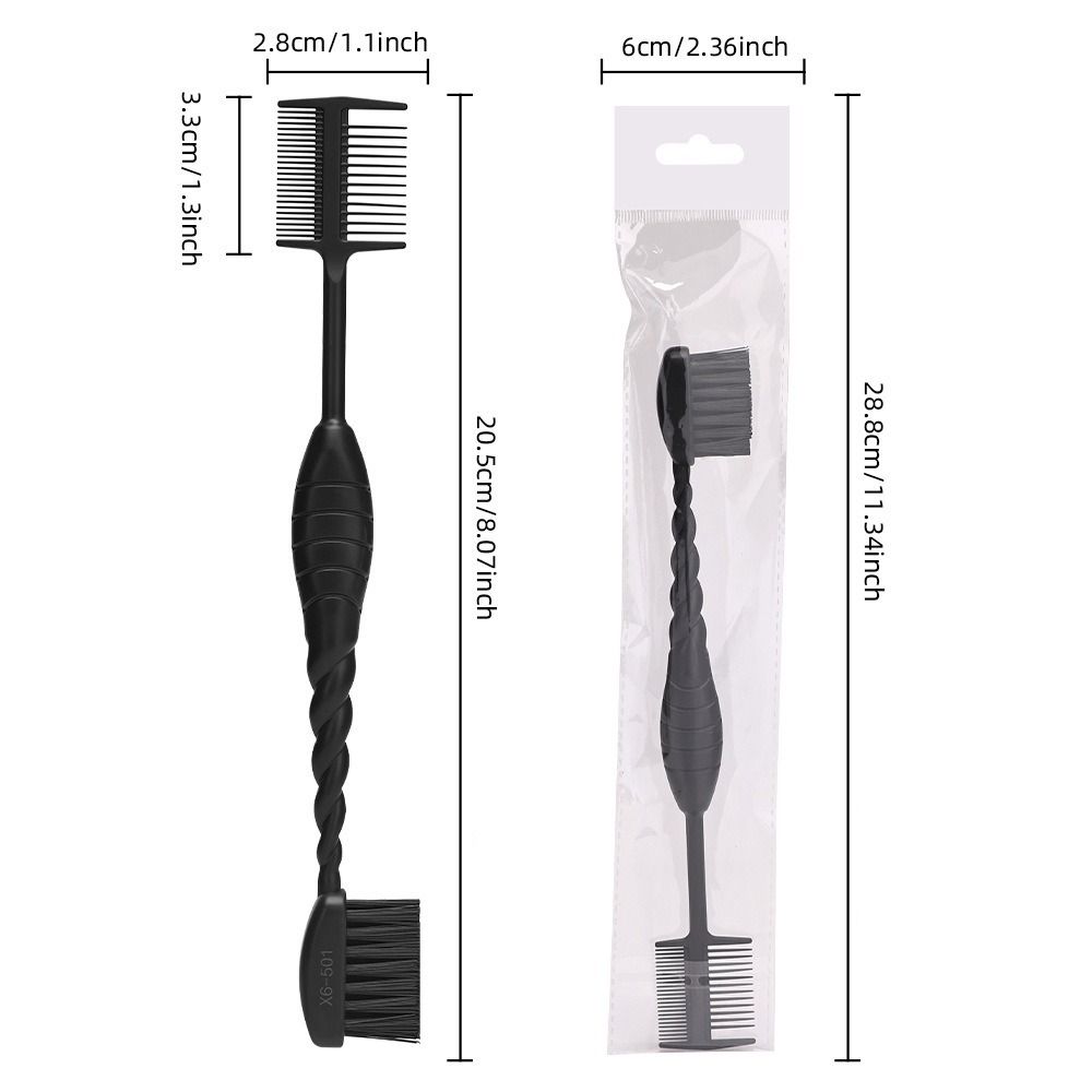 Foldable Eyebrow Brush Comb Double Headed Dust Brush Quick Hair Dye Applicator Brush  Daily Beauty