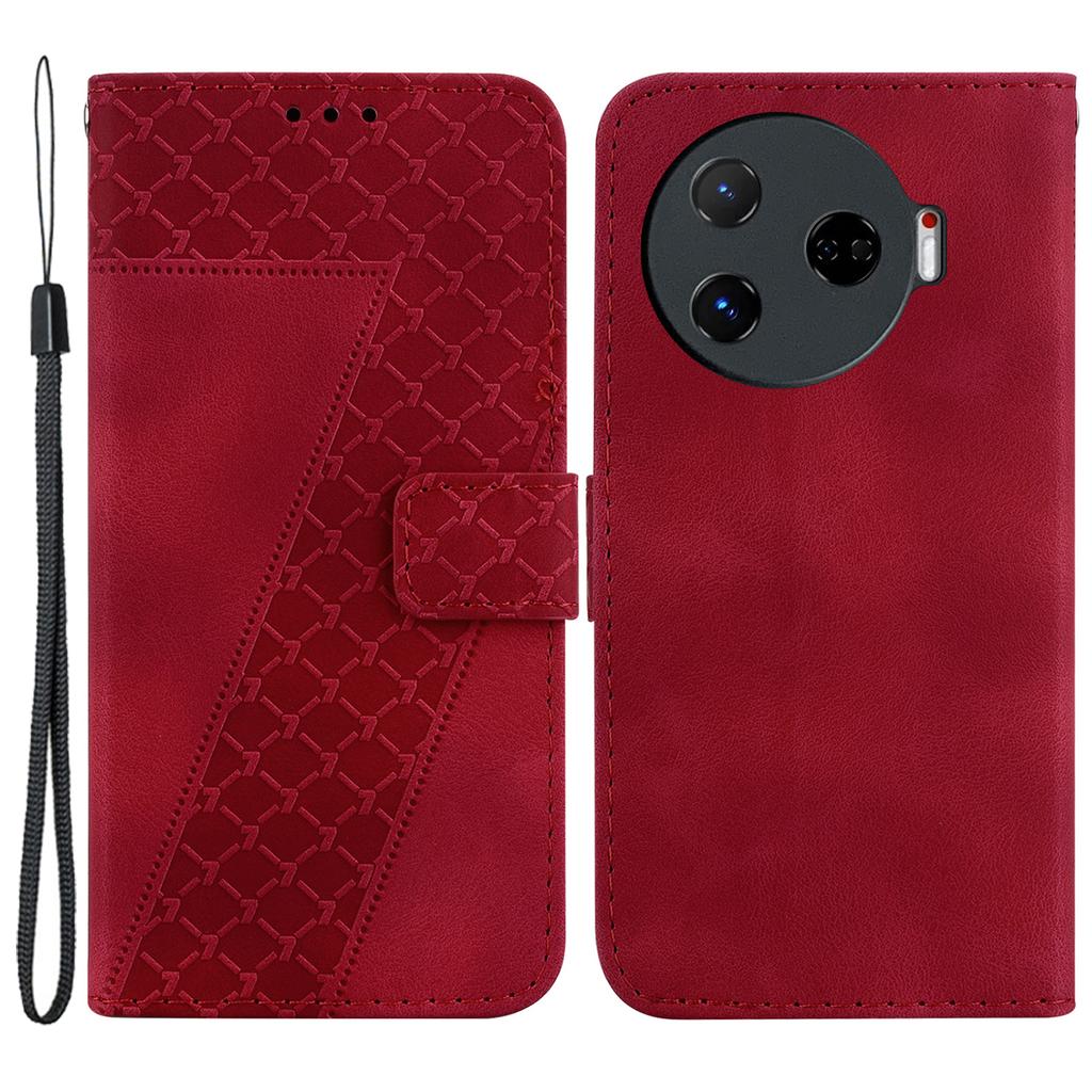 For TECNO Camon 30 Pro 5G Stand Case Pattern Imprint Leather Phone Cover with Wallet