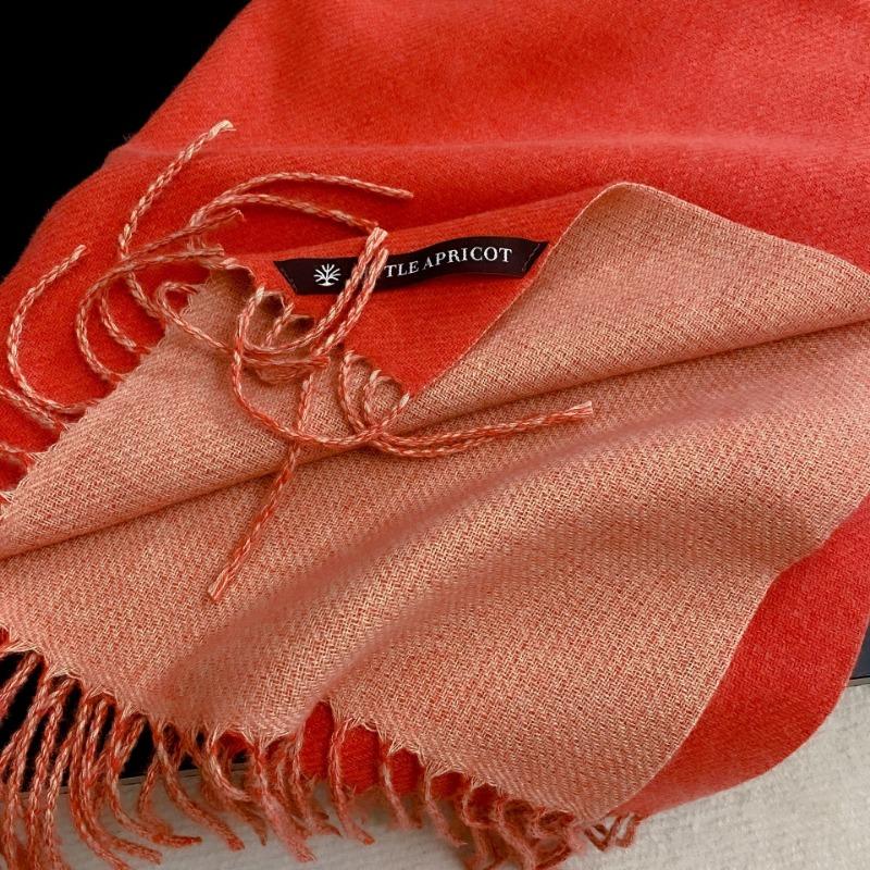 Double-sided Good Quality Solid Color Scarf Women's Winter Versatile Simple Long Shawl Earth Color Scarf