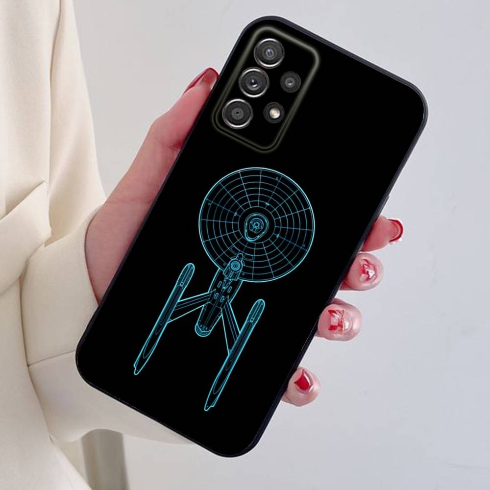 Cool S-Star T-Trek Phone Case For Samsung S24,21,22,23,30,Ultra,20,Plus,Note,10,9,Black soft silicone case