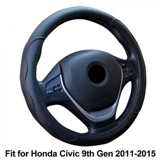 Car Steering Wheel Cover For Honda Civic 9th Gen 2011 2012 2013 2014 2015 S Size
