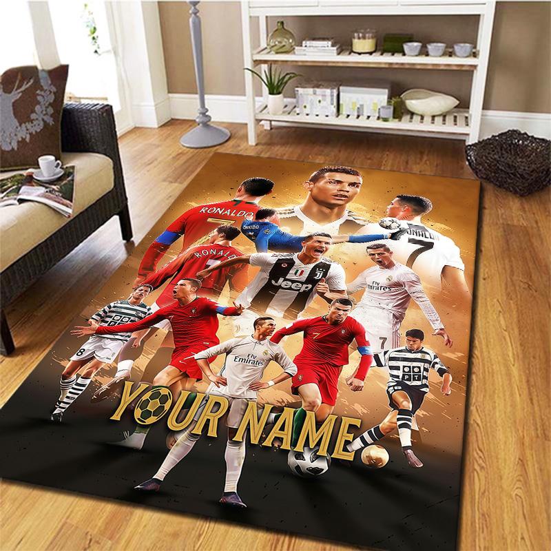 Cr7 Custom Name Carpet Rug For Living Room Bedroom Home Sofa Decoration Kids Play Nonslip Floor Mat