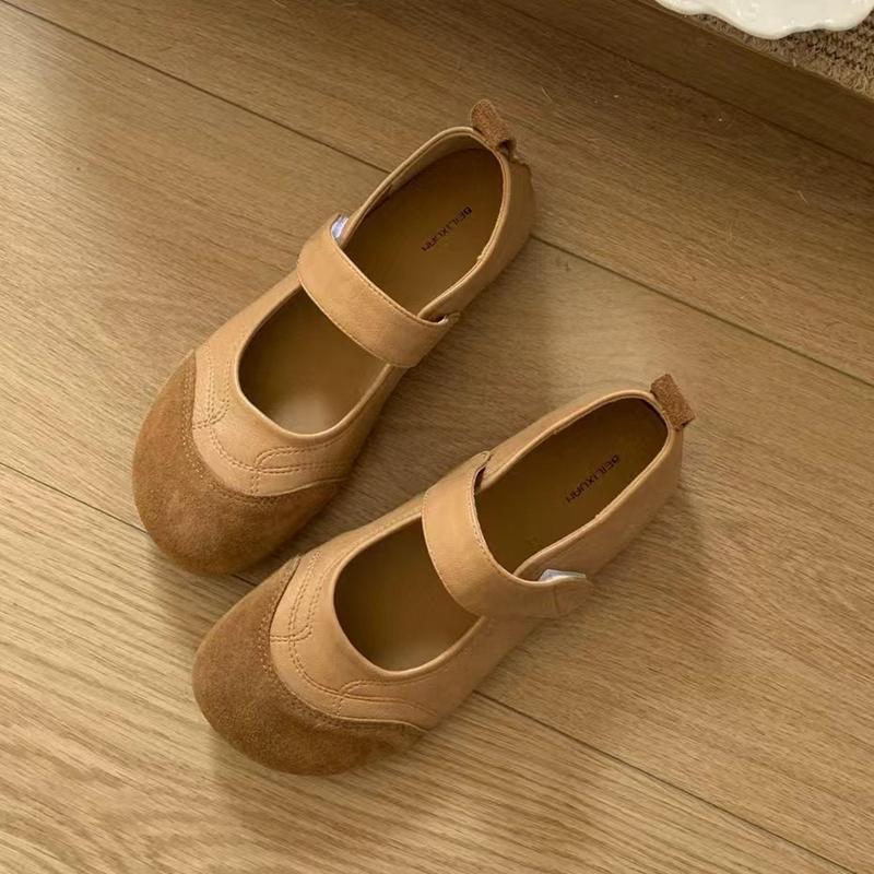 Fashion SUOJIALUN 2025 New Brand Women Flat Shoes Fashion Mix Color Ladies Elegant Mary Jane Shoe Soft Flat Heel Outdoor Dress Single Sh