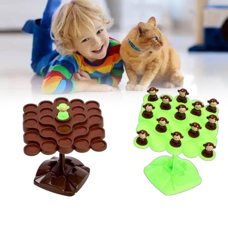Engaging Monkey Balance Tree Two Person Interactive Balance Game Toy For Kids
