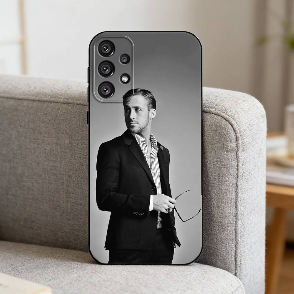 Famous Actor R-Ryan Gosling Phone Case For Samsung S25,S24,S21,S22,S23,S30,Ultra,S20,Plus,Fe,Note,10,9,5G Black Cover