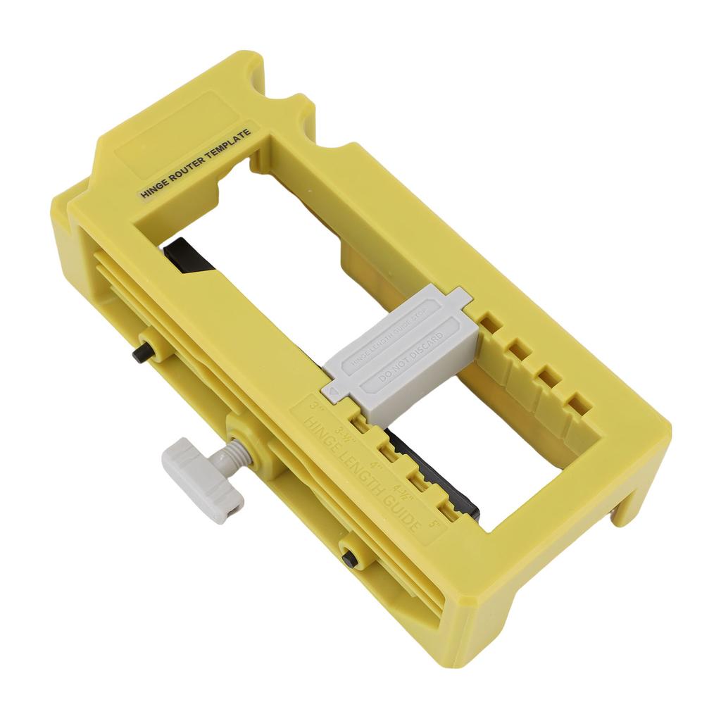 Door Hinge Jig Plastic Built In Depth Gauge Portable Door Hinge Router Template for Construction Site