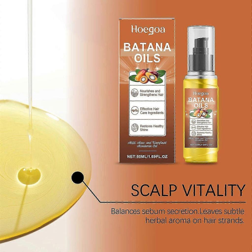 Batana Nourishing Hair Oil for Stronger Roots & Reduced Hair Loss  Promotes Healthy Growth, Soft & Fluffy Hair, Scalp Relaxation, 50ml