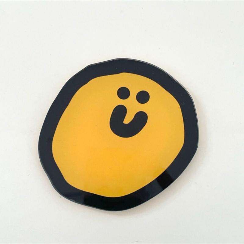 Cute Cartoon Acrylic Coaster Cup Mat Pad Mug Holder Mat Coffee Drinks Placemats Heat-resistant Bowl Mats & Pads Table Decoration