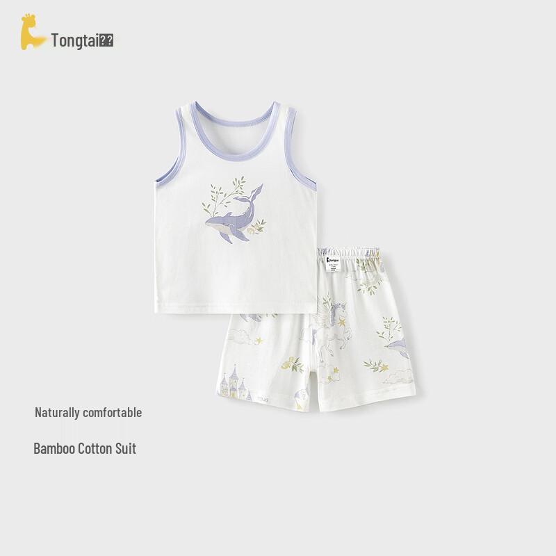 Tongtai Baby Summer Bamboo Cotton Sleeveless Set