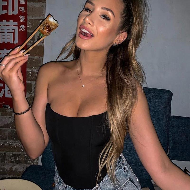 Módní sexy korzetová vesta bez rukávů
