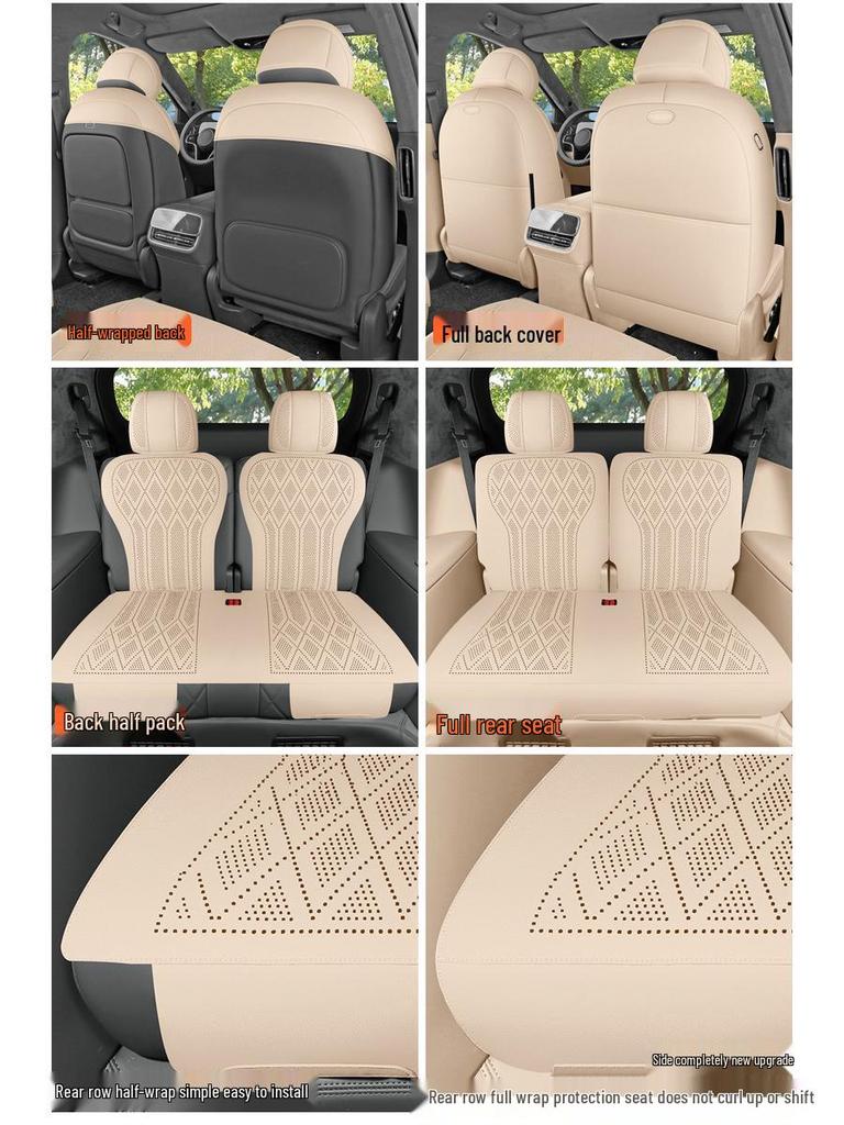 Wenjie M9 Suede Perforated All-Season Seat Cushions