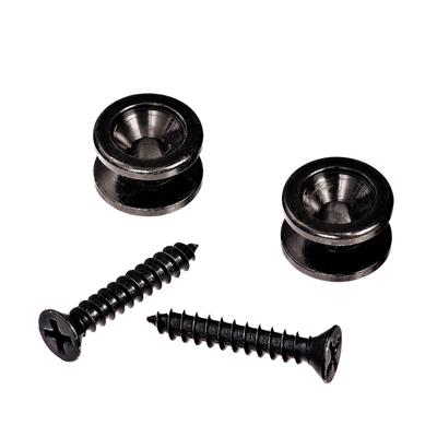 Strap End Pin Solid Brass Guitar Strap End Pin Black Oxide PWEP102 D'Addario []
