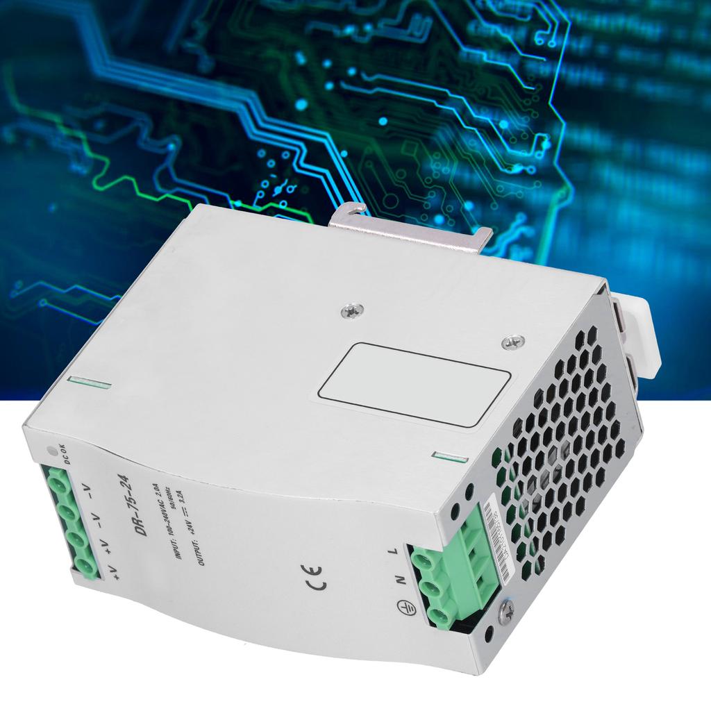 BERM Switching Power Supply DINRail Switch Transformer Driver DR7524 100240VAC