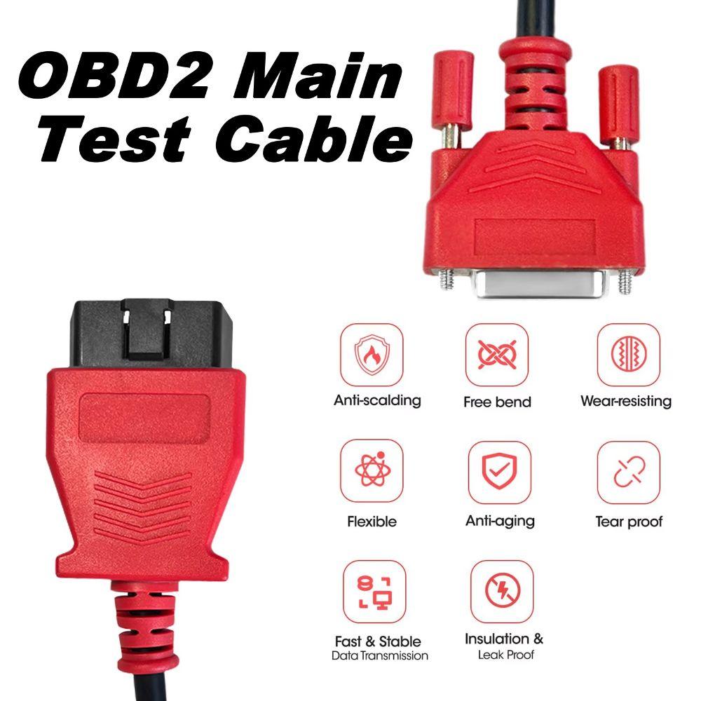 Black PVC Wire OBD2 Test Cable Autel Scanner Cable For Autel MaxiSYS Pro MS906 MS908 MS905 MS808