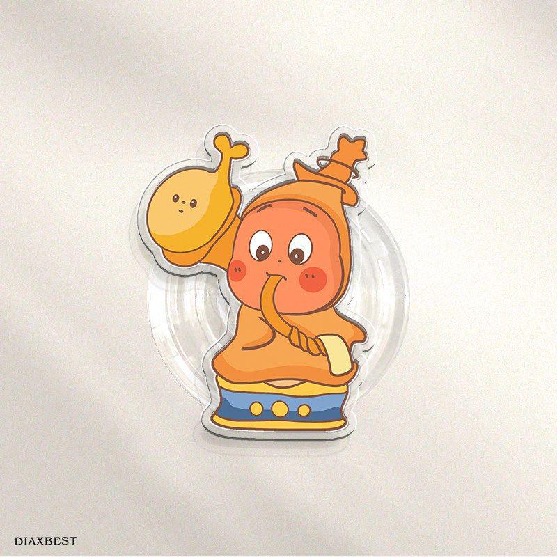 Star People Retractable Rotatable Phone Stand: Cute, Funny, Adhesive Airbag Support for Desk and Drama Watching.