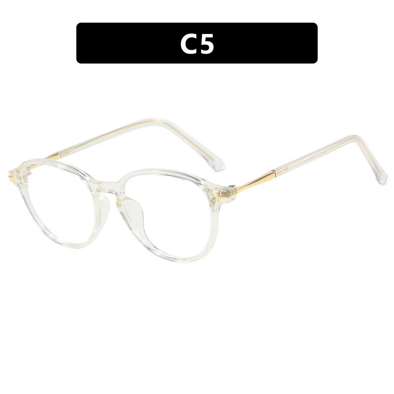 

T-Shaped Rice Nail Retro Casual Flat Mirror Tr90 Anti-Blue Glasses Frame Fashionable Literary Anti-Blue Glasses Frame TR90 + anti-blue light