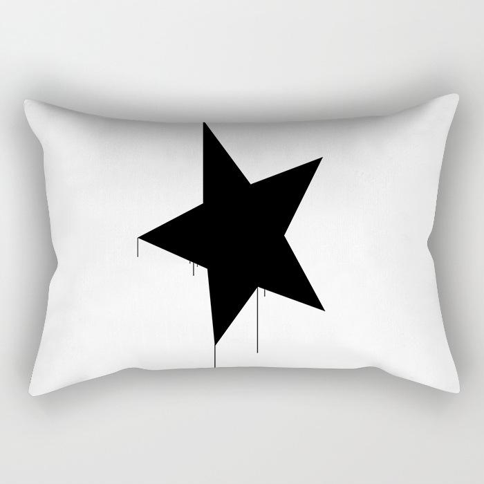 Modern Simple Black And White Geometric Long Strip Pillow Case Sofa Pillow Cushion Cover Premium Durable Quality