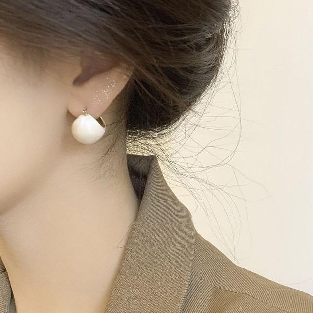 S925 Silver Needle Pearl Stud Earrings for Women