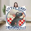 Carino Ratatouille Coperte Super Morbide Coperta Plaid Peluche per Studenti Novità Copriletto in Flanella per Soggiorno Copri Divano Letto