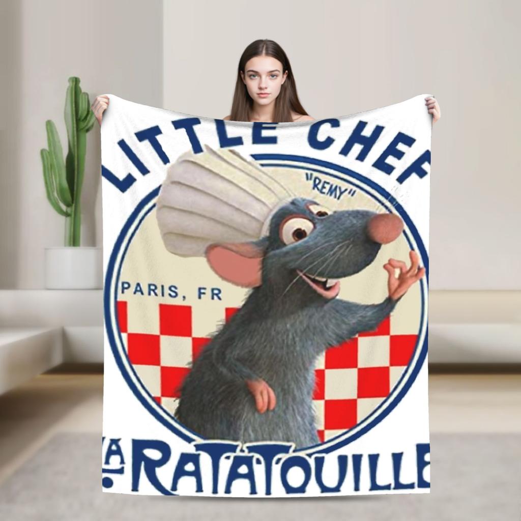 Carino Ratatouille Coperte Super Morbide Coperta Plaid Peluche per Studenti Novità Copriletto in Flanella per Soggiorno Copri Divano Letto