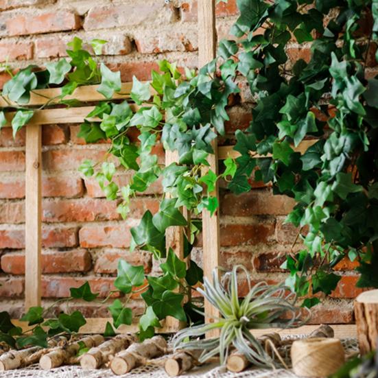 5 pezzi di simulazione rampicante fiore vite edera rattan pianta sospesa decorazione della parete di casa