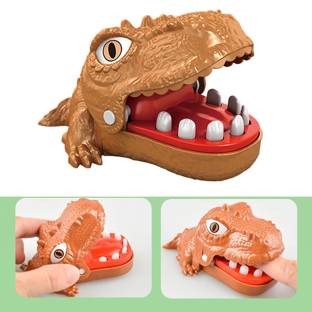 Dinosaur Bite Finger Toys Funny Stress Relief Biting Finger Teeth Games Family Interactive Toy for