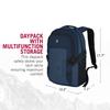 Victorinox Vx Sport EVO Compact Backpack Multifunctional 16-Inch Laptop Sleeve Bottle Holder Trolley Sleeve 20L Blue 611415