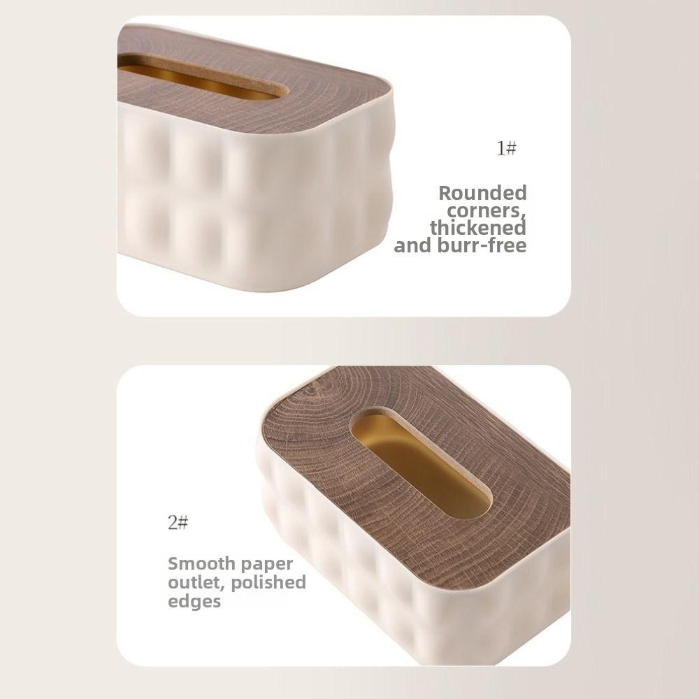 Decorative Toilet Tissue Box Removable Miscellaneous Organizer Paper Storage Holder  Desktop
