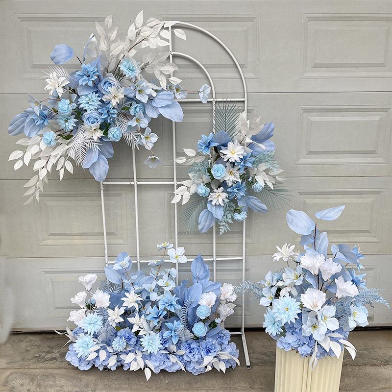 Complete Wedding & Banquet Artificial Flower Set: Ground Rows & Table Decor