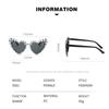 Heart Shape Large Frame with Pearl Sunglasses Women Men Fashion Sun Glasses Shades Vintage Retro UV400 Eyewear for Female