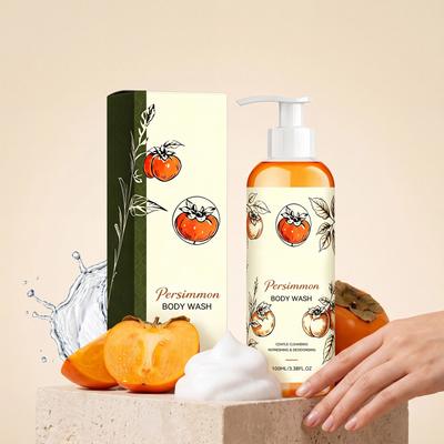 Gel de Baño Refrescante de Caqui cuida y limpia la piel suavemente, con una fragancia fresca