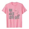 Echte Männer lieben Katzen T-Shirt Tolles Katzenliebhaber Tee Oberteile & T-Shirts Mode Chinesischer Stil Baumwolle Herren T-Shirt Cartoon
