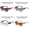 Cat Eye Fashion Sunglasses With Uv400 Protection For Outdoor Travel And Parties