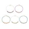 Korean Sweet Cool Flower Charm Beaded Pendant Necklace for Women Girls Fashion