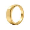 18k Gold Minimalist Cold Style Polished Ring Band