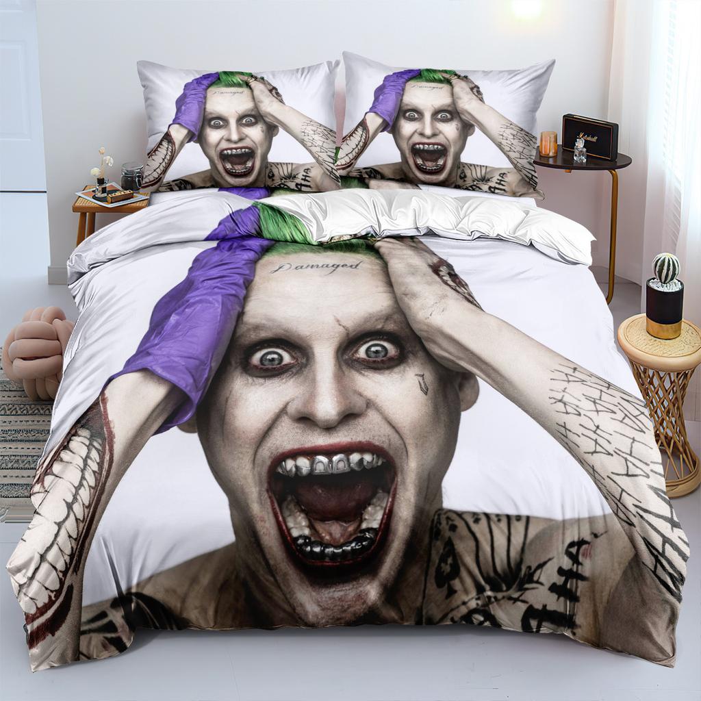 Clown Bedding Three-Piece 90-120G Abrasive Cloth 3D Digital Printing