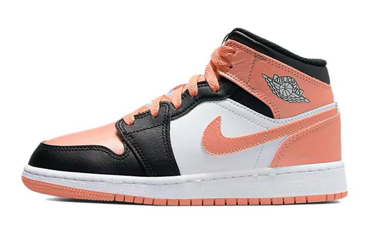 Jordan 1 Mid White Light Madder Root GS DM9077-108 38.5
