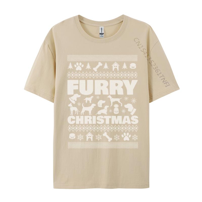 Furry Christmas Ugly Christmas Dog Tshirts Dogs Tops Shirt Special Youthful Cotton Unisex T Shirt Cool