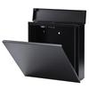 Green Life Wall-Mounted Large Steel Mailbox, Mail-Ready, Black Matte, with Customizable Combination Lock, FH-713D(MBK)