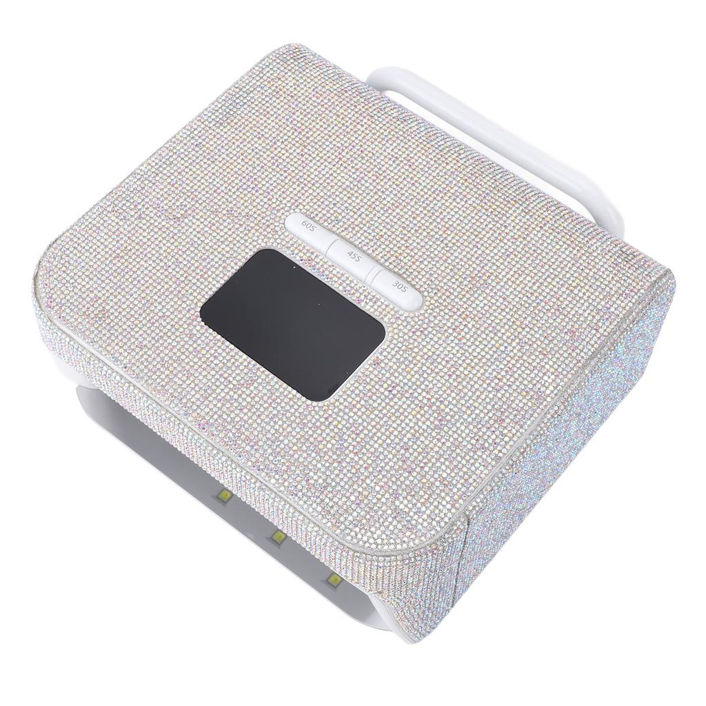 Cordless Nail Light with Rhinestone Rechargeable 220W High Power Quick Dry LED Manicure Lamp