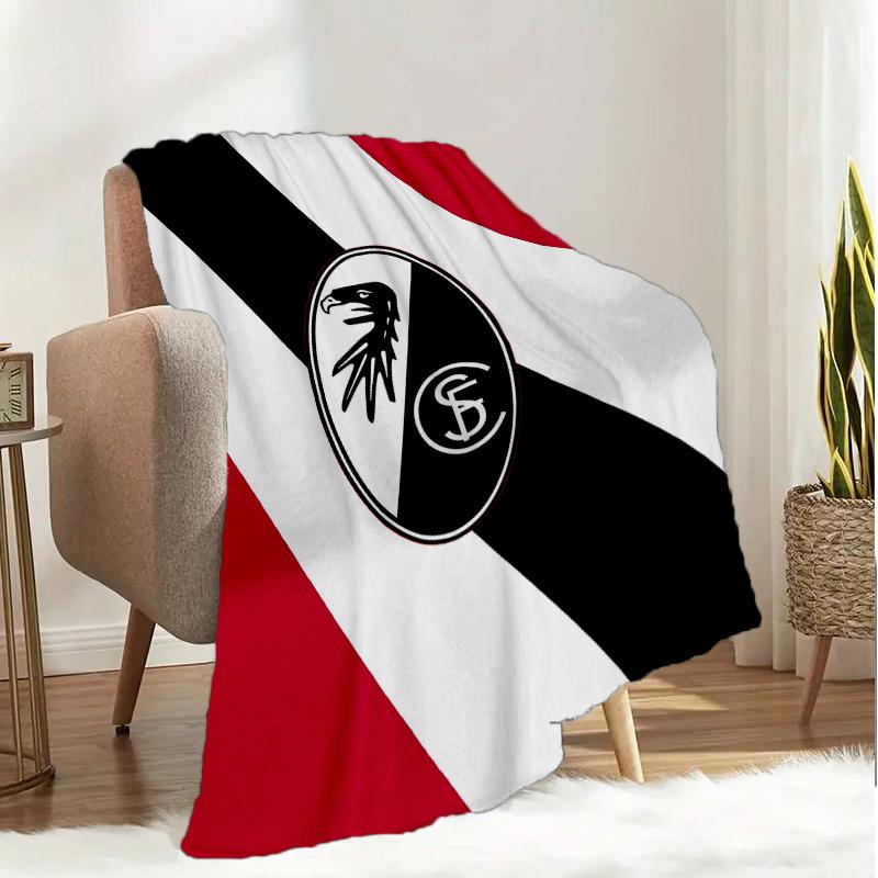 Adler Symbol Frei-burg Fußballdecke Leicht Ideal Bettdecke Perfekt für Reisen, Wohnzimmer, Büros, Sofas, Fan Weihnachtsgeschenk