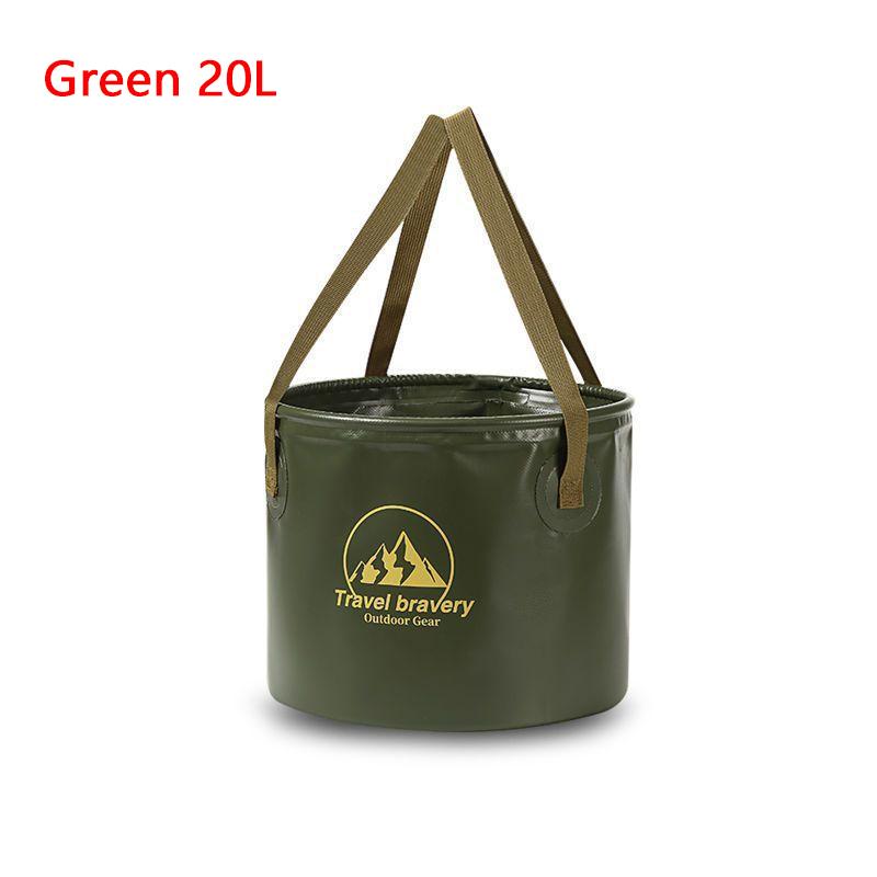 SEAMETAL 10/20L Outdoor Multifunctional Bucket Collapsible Portable Travel Bucket Large Capacity Carrying Bucket Camping Fishing Bucket