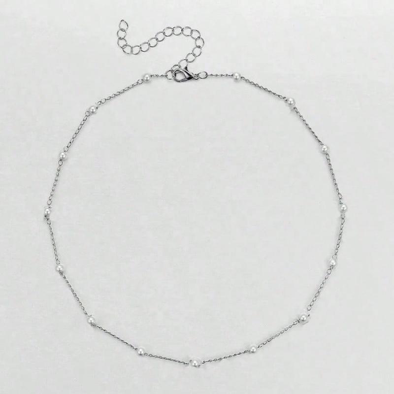 

1 шт. Ожерелье из искусственного жемчуга, Подходит для повседневной носки, свадеб, мероприятий, вечеринок, Идеальный подарок для друзей