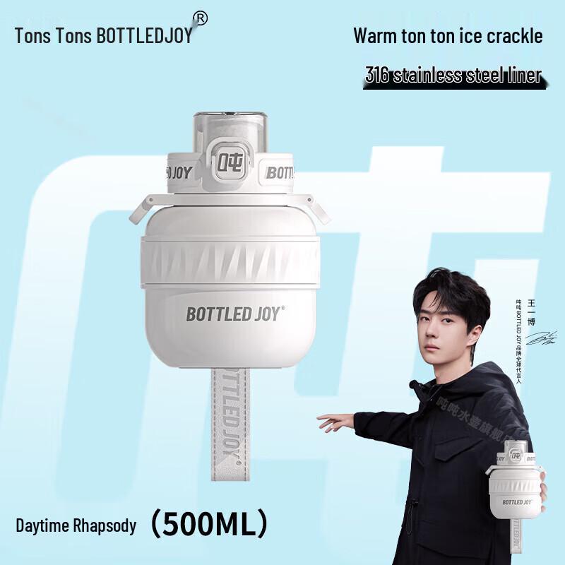 Dundun Ice Crack Pattern Dual-Drink Insulated Tumbler