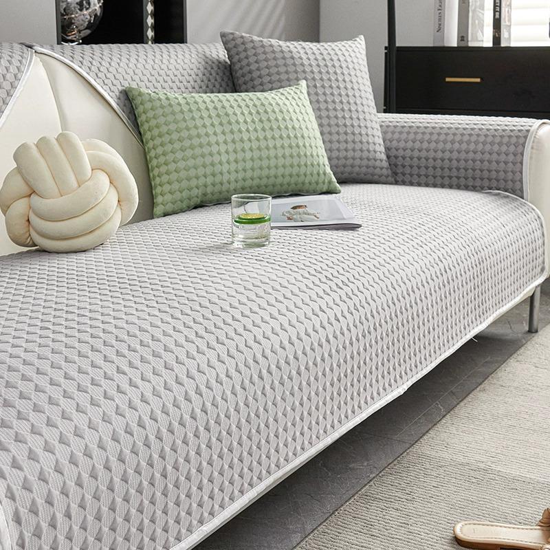 Cool Doudou Ice Silk Sofa Cushion Summer Mat Mat Summer Non-Slip Cushion  New Sofa Cover Cover